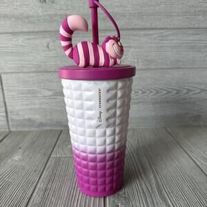 2024 China Starbucks Disney In the Wonderland Alice Cheshire cat 20oz Sraw Cup